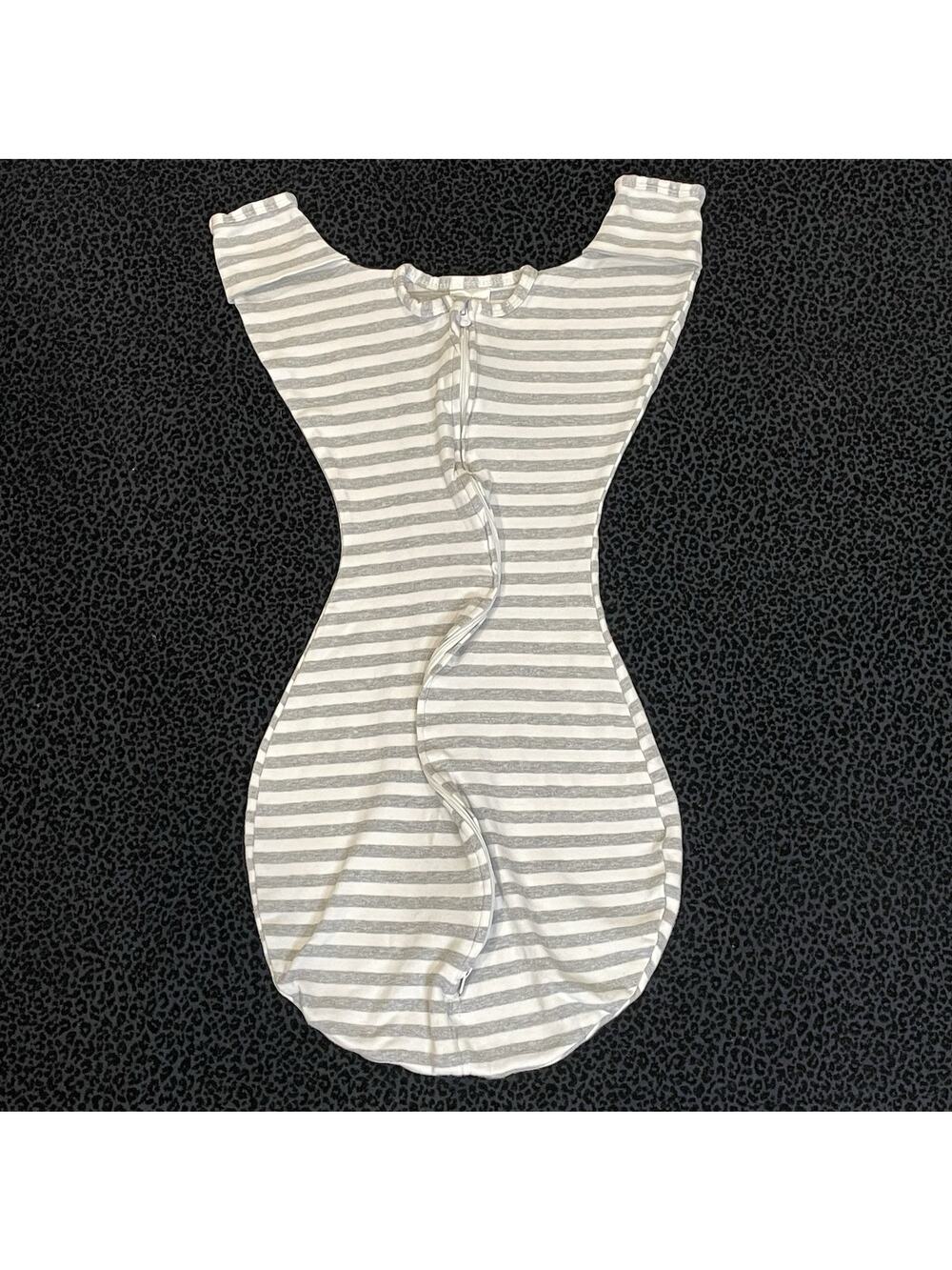 Swaddle Designs Transitional Swaddle Sack Medium 3-6 Months Cotton Grey White